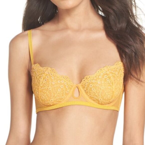 Free People Other - Free People St. Tropez Underwire Demi Bra in Yellow